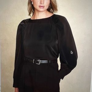 Banana Republic Ruched Sleeve Blouse